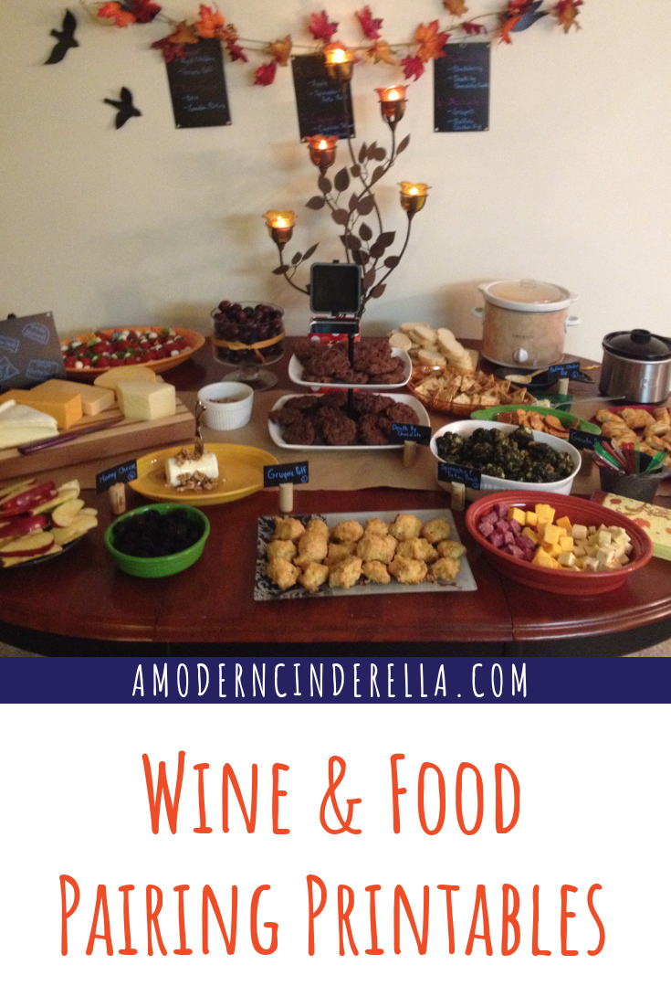 Step-by-Step Wine & Food Pairing Party from AMODERNCINDERELLA.COM
